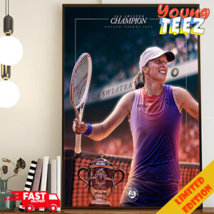 IG4 IGA Swiatek Champion Roland Garros 2024 Queen Of Paris The Championships Wimbledon Poster Canvas
