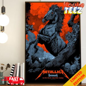 Ken Taylor Art Available Exclusively In Denmark Pop Up Store Metallica M72 Copenhagen World Tour Killer Poster June 14th 16th 2024 Parken Stadium Poster Canvas