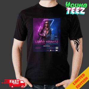 Lenny Kravitz Blue Electric Light Tour 2024 At Allianz Parque On November 23 Essentials Unisex T-Shirt