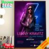 Lenny Kravitz Blue Electric Light Tour 2024 At Coliseo Medplus On December 11 Poster Canvas Home Decor