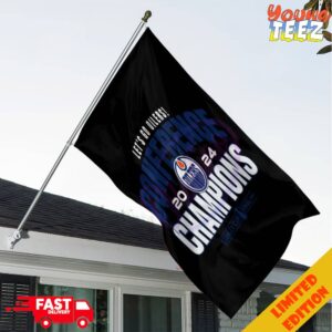 Let’s Go Oilers 2024 Conference Champions NHL Stanley Cup Final Garden House Flag Home Decor