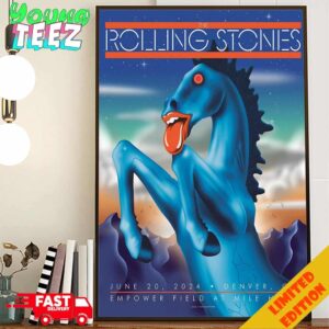 Limited Poster The Rolling Stones Show 2024 In Denver CO Empower Field At Mile High On June 20 Poster Canvas Home Decor