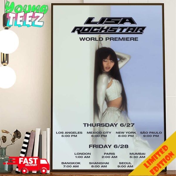 Lisa In New Picture For Her Comeback Single Rockstar World Premiere Poster Canvas Home Decor