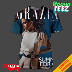 Melissa Barrera Covers The Latest Issue Of Grazia Latinoamerica 2024 Essentials Unisex T-Shirt Unisex All Over Print T-Shirt