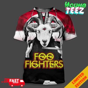Merch Poster For Foo Fighters Tour 2024 At Principality Stadium In Cardiff Wales UK On June 25th All Over Print Unisex T-Shirt