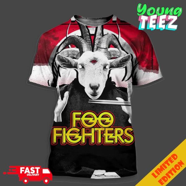 Merch Poster For Foo Fighters Tour 2024 At Principality Stadium In Cardiff Wales UK On June 25th All Over Print Unisex T-Shirt