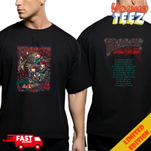 Metal March Tee World Tour EU UK 2024 Baby Metal Schedule Lists Two Sides T-Shirt