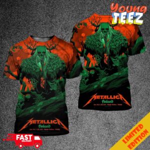 Metallica Tonight M72 World Tour In Helsinki Finland Olympic Stadium No Repeat Weekend Of 2024 June 7th And 9th 3D T-Shirt