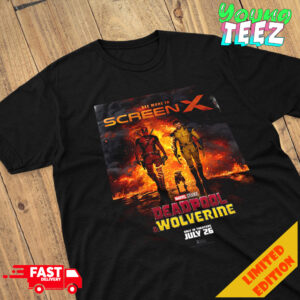 New Poster For Deadpool And Wolverine In Theaters July 26 Merchandise T-Shirt