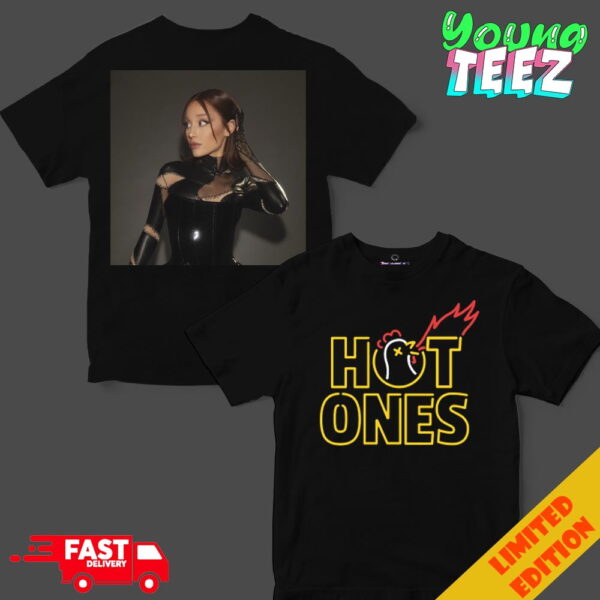 Official Ariana Grande Appear On Hot Ones 2024 Unisex Two Sides T-Shirt
