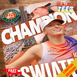 Official IGA Swiatek Champion Roland Garros Paris 2024 IG4 The Championships Wimbledon Poster Canvas
