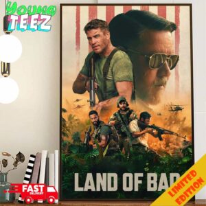 Official Land Of Bad Film Releasing In July 2024 On Netflix Poster Canvas Home Decor
