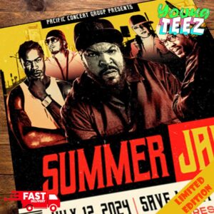 Pacific Concert Group Presents Summer Jam On July 12 At Save Mart Center Ice Cube Tour 2024 In Portland Poster Canvas