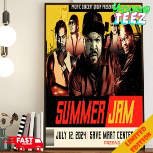 Pacific Concert Group Presents Summer Jam On July 12 At Save Mart Center Ice Cube Tour 2024 In Portland Poster Canvas