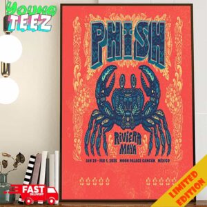 Phish Riviera Maya Tour 2025 In Mexico At Moon Palace Cancun On January 29th And February 1st Poster Canvas Home Decor
