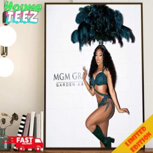 Photograph Of Megan Thee Stallion Via Instagram MGM Grand Garden Arena 2024 Poster Canvas Home Decor