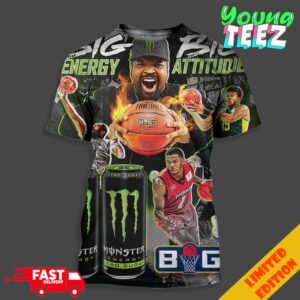 Poster Big Energy Big Attitude Ice Cube x Monster Energy x Basketball Big 3 Unisex All Over Print T-Shirt