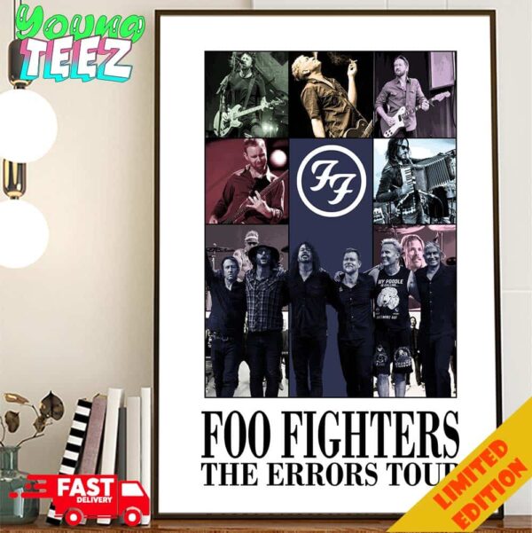 Poster Foo Fighters The Errors Tour Poster Canvas Home Decor