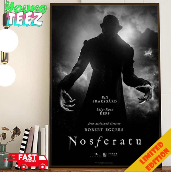 Poster For Nosferatu Release On December 25th 2024 Poster Canvas Home Decor