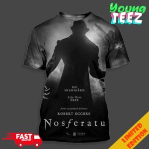 Poster For Nosferatu Release On December 25th 2024 Unisex All Over Print T-Shirt