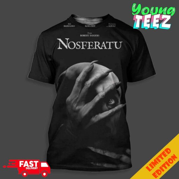 Poster Horror Film Nosferatu Official Drop On December 2024 Unisex All Over Print T-Shirt