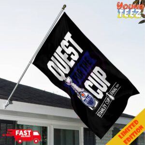 Quest For The Cup Edmonton Oilers Stanley Cup Final 2024 Garden House Flag Home Decor