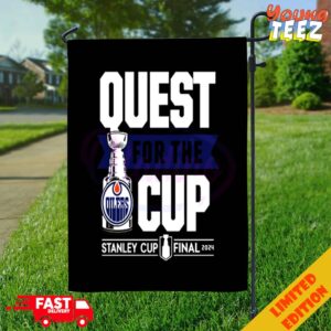 Quest For The Cup Edmonton Oilers Stanley Cup Final 2024 Garden House Flag Home Decor