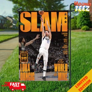SLAM 250 Cover Run To The NBA Finals 2024 The Gold Metal Edition Est 1994 Luka Doncic The World Is Mine Dallas Mavericks Garden House Flag