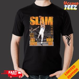 SLAM 250 Cover Run To The NBA Finals 2024 The Gold Metal Edition Est 1994 Luka Doncic The World Is Mine Dallas Mavericks Merchandise T Shirt