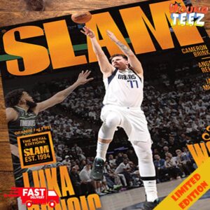SLAM 250 Cover Run To The NBA Finals 2024 The Gold Metal Edition Est 1994 Luka Doncic The World Is Mine Dallas Mavericks Poster 2