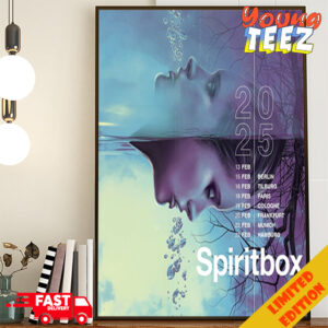 Spiritbox Show 2025 Schedule List Date Poster Canvas