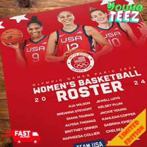 The 12 woman USA Basketball squad headed to The Olympics Games Paris 2024 To Make History Poster 2 zYITg q5j2tu.jpg