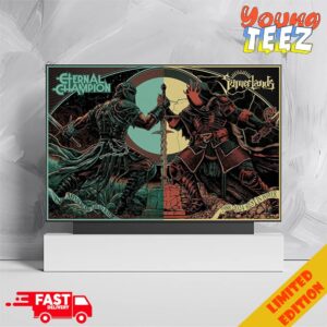 The Collaboration Of Eternal Champion And Sumerlands Are Designed By Fortifem 1988 2024 Rest In Power In Memoriam Brad Raub Hellfest 2024 Home Decorations Poster Canvas