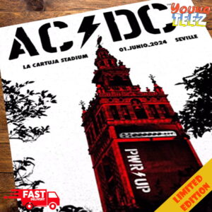 The Collectors Edition Official Poster For AC DC Seville Night 2 La Cartuja Stadium Junio 1 2024 June 1 At Hells Bells Poster Canvas