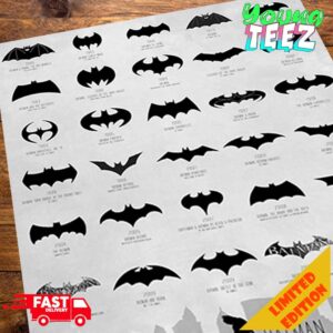 The Evolution Of The Batman Logo Poster Canvas