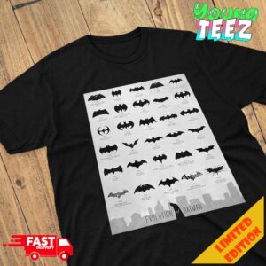 The Evolution Of The Batman Logo Merchandise T-Shirt