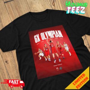 The First Basketball Athlete To Compete At Six Olympic Games Diana Taurasi USA Women’s Basketball Merchandise T-Shirt