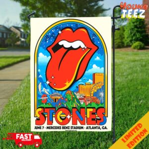 The Rolling Stones Show On June 7 2024 At Mercedes Benz Stadium Atlanta GA Garden House Flag Home Decor