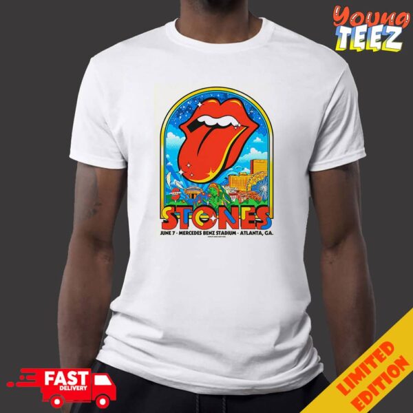 The Rolling Stones Show On June 7 2024 At Mercedes Benz Stadium Atlanta GA Merchandise T-Shirt