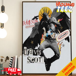 Travis Scott Wallpaper La Flame Art By Shane Ramos Poster Canvas