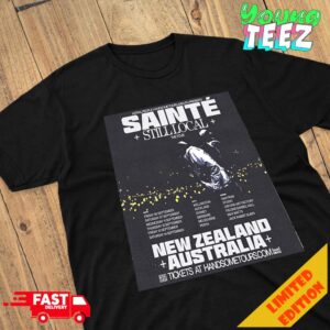 UK Rapper Sainte Debut Tour Of Australia On September 2024 Schedule List Date Merchandise T-Shirt