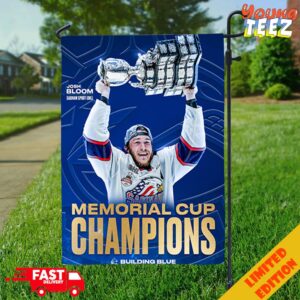 Vancouver Canucks Give It Up For Josh Bloom Scoring The Game-Winning Goal Bloom Helped The Saginaw Spirit Win The 2024 Memorial Cup Building Blue Garden House Flag Home Decor