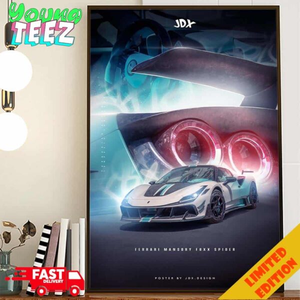 1 Of 1 Ferrari Mansory F8XX Spider Poster By JDX Design Poster Canvas Home Decor