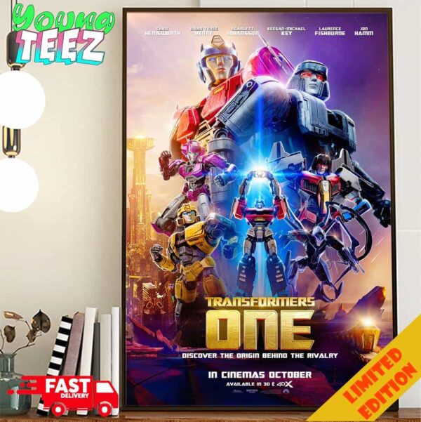 All For One And One Will Fall New Transformers One Discover The Origin Behind The Rivalry Poster Canvas Home Decor