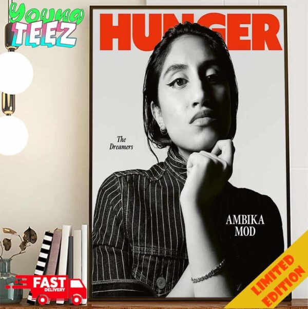 Ambika Mod Covers The Latest Issue Of Hunger Magazine 2024 Poster Canvas Home Decor