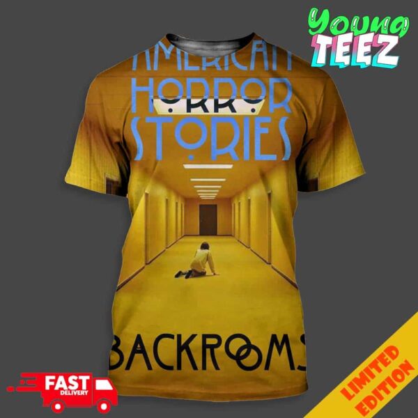 American Horror Stories Backrooms Release On October 2024 Unisex All Over Print T-Shirt