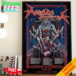 Angelus Apatrida Summer Aftermath Tour 2024 Schedule List Date Poster Canvas Home Decor