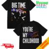 Big Time Rush Tour 2024 Merchandise Tour Stops Walk In The Rain Unisex Two Sides T-Shirt