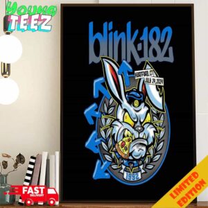 Blink-182 Show In USA On July  24th 2024 At Hartford CT Poster Canvas Home Decor