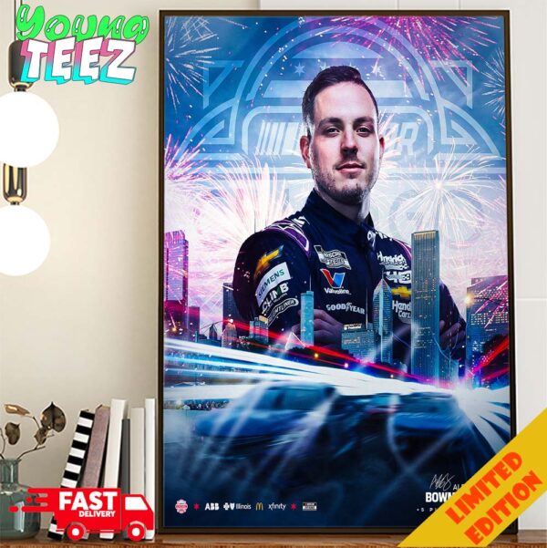 Congrats Alex Bowman Wins The Grant Park 165 NASCAR 2024 Home Decor Poster Canvas